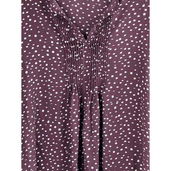 Collective Concepts Women's Boho Semi Sheer Gathered Front Top Size Small - Picture 4 of 8